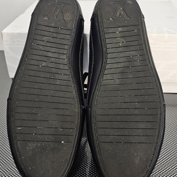 LOUIS VUITTON Men's Damier Graphite LV Logo Cap Toe Low-Top Sneakers Size 10.5 - Picture 10 of 16